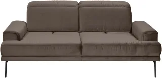 Musterring 2-Sitzer "MR 4580" inkl. Kopf- und Sitztiefenverstellung, Fuß schwarz, B198 x T103 cm
