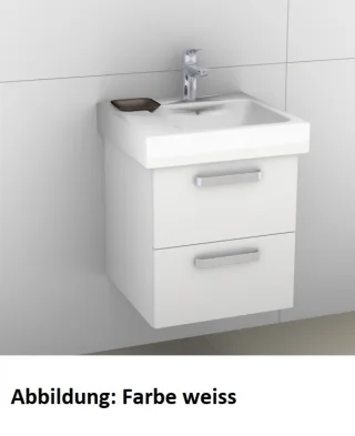 Artiqua 413 Waschtischunterschrank für iCon 124150 Eiche Weiß quer NB, 413-WU2L-K07-7185-440 413-WU2L-K07-7185-440