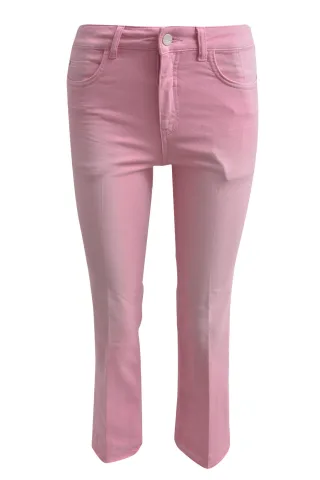 Milano Italy - kickflare pant, 5 pocket style, open edge at hem - Gr. - 40