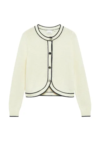 comma - Strickjacke creme - Gr. - 46