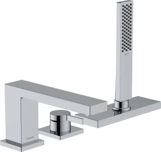 Hansgrohe 3-Loch Wannenrandmischer Tecturis E mit sBox chrom, 73443000 73443000