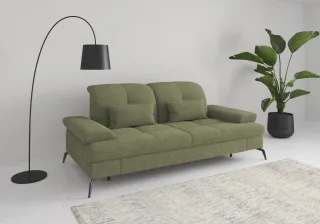 sit&more 3-Sitzer "Amica, inkl. Sitztiefenverstellung und Armteilverstellung" wahlweise mit Kopfteilverstellung und Bettfunktion
