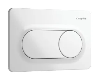 Hansgrohe iFrame Original S Betätigungsplatte für 2-Mengen-Spülung, Weiß, 66002450 66002450