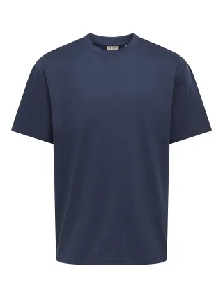 ONLY&SONS - ONSFRED LIFE RLX SS TEE NOOS Blue Nights - Gr. - S