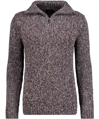 RAGMAN - Strickpullover mit Troyer-Kragen gemustert - Gr. - 3XL