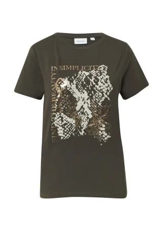 comma - T-Shirt braun - Gr. - 34