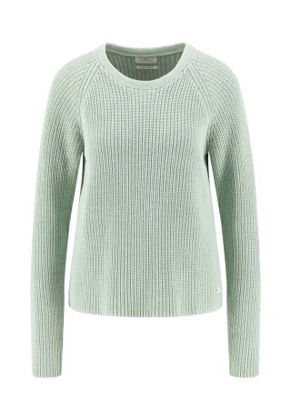 FYNCH-HATTON - PULLOVER O-NECK COTTON sage green - Gr. - S
