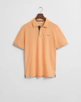 GANT - Kontrast Piqué Poloshirt peachy orange - Gr. - M