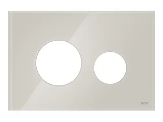 Tece loop Blende für WC-Betätigungsplatte Glas lichtbeige glänzend, 9240617 9240617