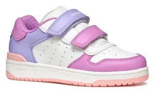 Geox Sneaker "J WASHIBA GIRL", Sneaker, Freizeitschuh, Klettschuh im Retro Look