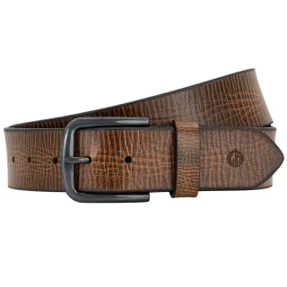 LINDENMANN - Ledergürtel LINDENMANN cognac - Gr. - 120