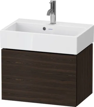 Duravit L-Cube Waschtischunterbau wandhängend Nussbaum gebürstet Matt 584x391x394 mm - LC611906969 LC611906969