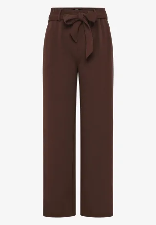 zero - Hose mit Stoffgürtel chicory coffee - Gr. - 42