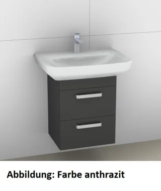 Artiqua 414 Waschtischunterschrank für Sentique 514365 Eiche Weiß quer NB, 414-WU2L-V14-7185-440 414-WU2L-V14-7185-440