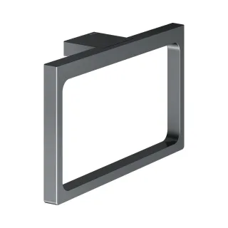 Keuco Handtuchring Edition 11 11121, Schwarzchrom gebürstet, 11121130000 11121130000