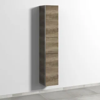 Sanipa 3way Hochschrank mit 2 Türen und 1 Auszug, Eiche-Nebraska BR10137