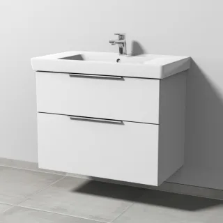 Sanipa 3way Waschtischunterbau zu Villeroy & Boch Subway 2.0 Waschtisch mit 2 Auszügen, Weiß-Soft UM61443
