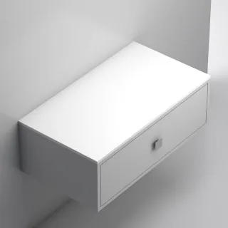 Neuesbad Konsole / Möbelabdeckplatte 90x50x1,5cm, Mineralguss (Solid Surface), weiss matt NB1DRKPL90-WE