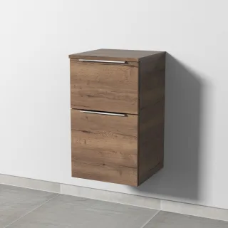 Sanipa 3way Unterschrank mit 2 Auszügen, Eiche-Tabak, UM14350 UM14350