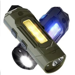 BIKIGHT K220 Mini Keychain Flashlight with UV Violet Light Buzzing Horn USB-C Charging Waterproof Design Magnetic Attrac