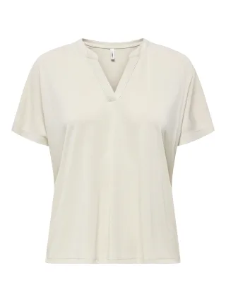 ONLY - ONLFREE S/S SPLIT TOP JRS Pumice Stone - Gr. - S