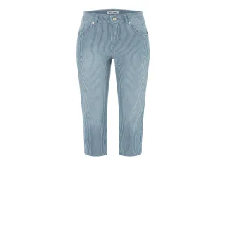 MAC - MAC JEANS - CAPRI, Stripe Denim blau - Gr. - 48/19