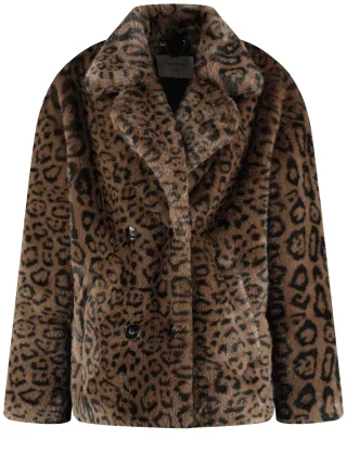 GERRY WEBER Edition - Jacke mit Leo-Muster braun - Gr. - 38