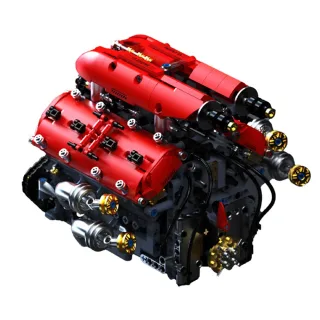 TUOMU T5011 V8 Turbo Engine Building Blocks Brick Assembly Kit Science Discovery Toys Christmas Gifts