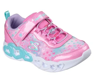 Skechers Sneaker "INFINITE HEART LIGHTS" Klettschuh mit Blinkfunktion, Größenschablone zum Download