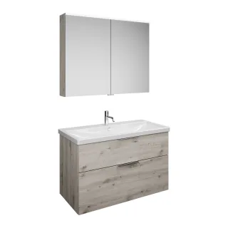 Burgbad SET Eqio Eiche Dekor Silber/Alpinweiss, SFAN103F6015C0001 SFAN103F6015C0001