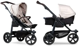 TFK mono 2 Kombikinderwagen mit Luftrad-Set sand