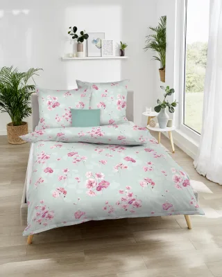 Kaeppel Bettwäsche "Delicate" 2 Stk. Mit Blumen