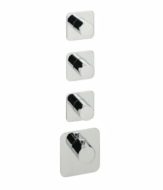 Herzbach CEO XL 3 Thermostat Unterputz 4 Blenden, 36.523015.1.01 36.523015.1.01