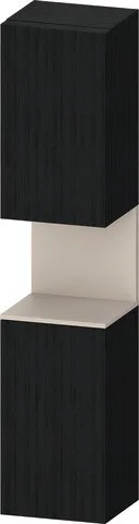 Duravit Qatego Hochschrank Eiche Schwarz Matt 400x360x1760 mm - QA1346R91160010 QA1346R91160010