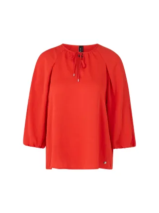 Marc Cain Collections - Weite Raglan-Bluse Rethink Together flame red - Gr. - 44