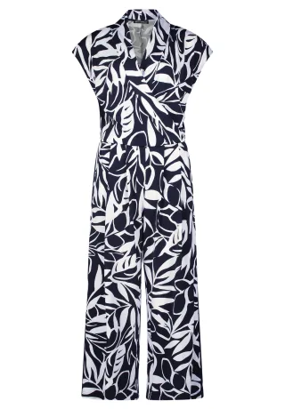 Betty Barclay - Jumpsuit dunkelblau/weiß - Gr. - 40