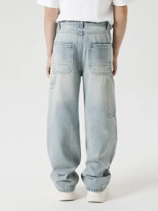 Name It 5-Pocket-Jeans "NKMRYAN für Jungen mit geradem Bein und 5-Pocket-Style" unifarben, casual, straight fit, Baumwolle, Denim