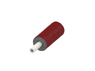 Tece logo Verbundrohr PE-RT/Al/PE-RT vorgedämmt, RS 26 mm, rot, Dim. 20, 8702620, 25m 8702620