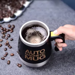 IPRee 400ml Automatic Self Stirring Magnetic Mug 304 Stainless Steel Coffee Milk Mixing Cup Creative Blender Smart Mixer