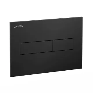 Laufen Betätigungsplatte HORIZON INEO mit Zweimengenbetätigung schwarz matt, H9001117160001 H9001117160001