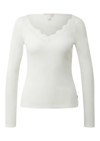 qs - T-Shirt creme - Gr. - XS