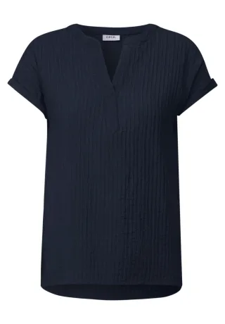 Cecil - Strukturbluse blau - Gr. - S