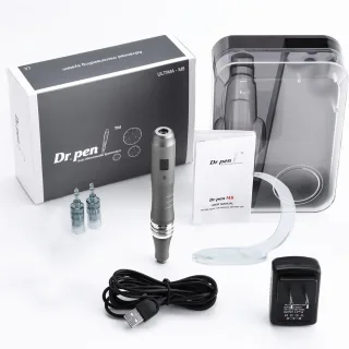 Dr. Pen Ultima M8 Professional Micro Needling Pen with Digital Display Adjustable Needle Length 0-0.3mm Aluminum Skin Ca