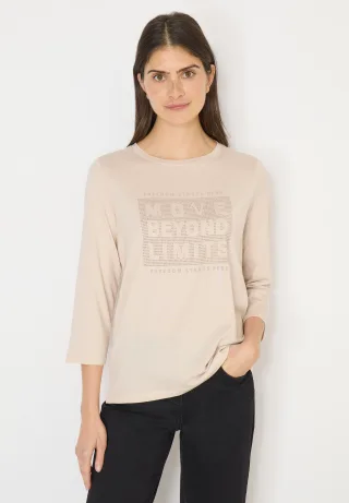 Cecil 3/4-Arm-Shirt mit U-Boot-Ausschnitt