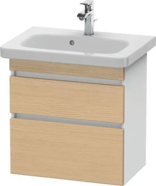 Duravit DuraStyle Waschtischunterbau wandhängend Natur Eiche & Weiß Matt 580x368x610 mm - DS64790301 DS647903018