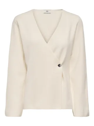 JDY - JDYPRIME LIFE L/S V-NECK CARDIGAN KNT Whitecap Gray - Gr. - XL