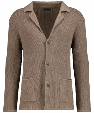 RAGMAN - Strickblazer camel - Gr. - XXL