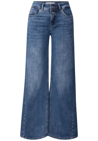 Street One - Wide Leg Jeans - Style Palazzo blau - Gr. - 29/32