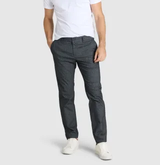MAC - MAC JEANS - Lennox, Light Printed Flannel blau - Gr. - 36/34