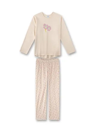 Sanetta - Schlafanzug lang beige - Gr. - 176